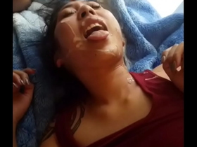 Asian gets a big facial by bbc