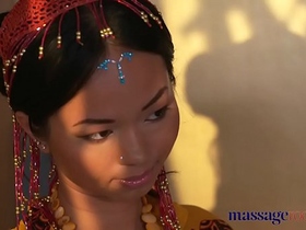 Massage Rooms Hot Thai masseuse takes hard cock in her pierced pussy