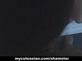 from DATES25.COM - Amateur asian babe strips and give