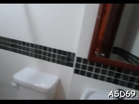 Beautiful asian bimbo loves to get pushed deep and hard