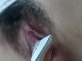 WebcamPornLive.com -  Asian Teen Fuck Herself with a Cream Tube on Webcam