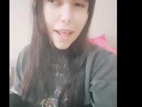 Petite teen showing her small tits and tight pussy - Hana Lily