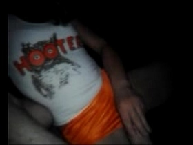 Hooters girl gettin fucked and suckin cock
